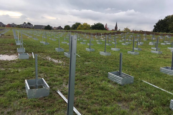 Aftrap bouw zonnepark Nunhem